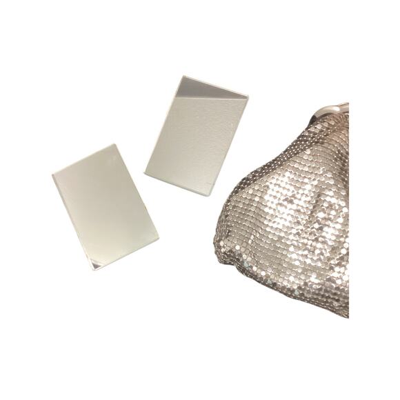 Gorgeous VTG Whiting & Davis Silver Mesh Bags Set - Purse And Coin Purse - Picture 9 of 10